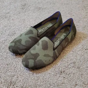 Rothy's Women's Loafers Olive Shoes Camoflage Size 8.5
