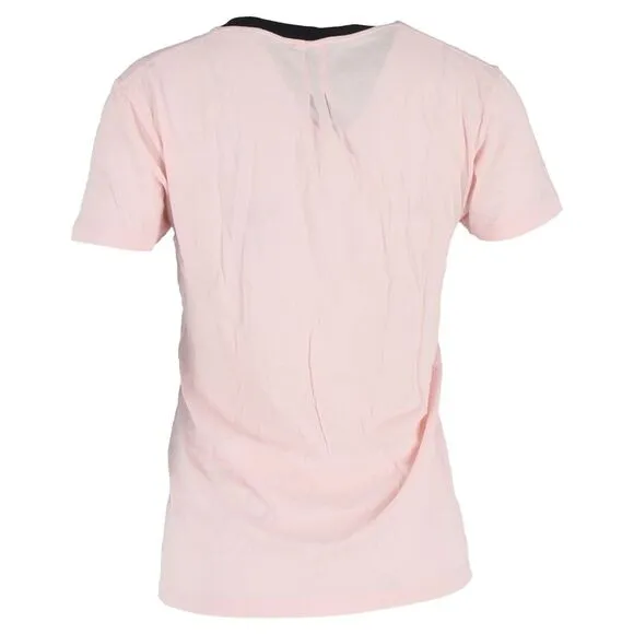 Saint Lauren Shark Print T-Shirt in Pink Cotton