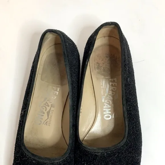 Salvatore Ferragamo Womens Square Toe Slip On Ballet Flats Driving Loafers 7.5