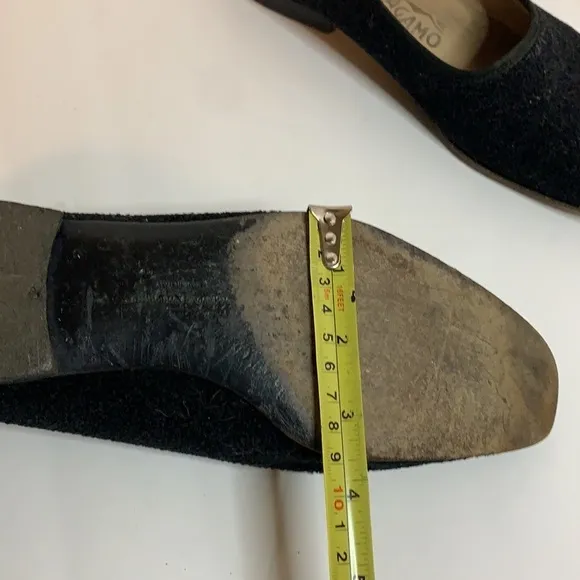 Salvatore Ferragamo Womens Square Toe Slip On Ballet Flats Driving Loafers 7.5