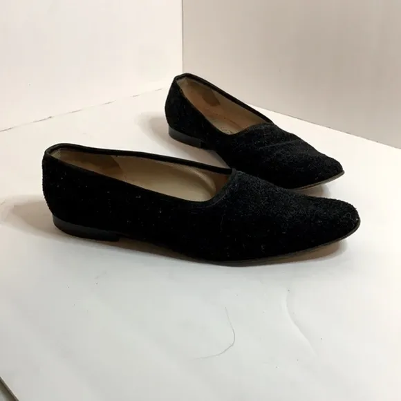 Salvatore Ferragamo Womens Square Toe Slip On Ballet Flats Driving Loafers 7.5