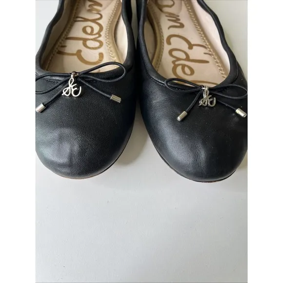 Sam Edelman Felicia Ballet Flats Black Ballerina Slip On Preppy Classic Casual 8
