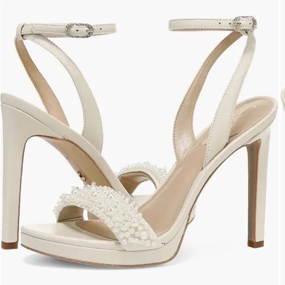 Sam Edelman  Rhinestone Ankle Strap Sandal  9.5M
