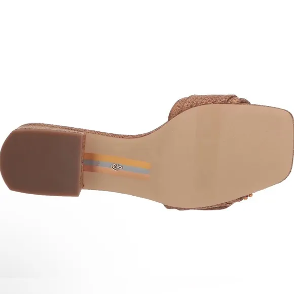 Sam Edelman Women's Tan Deacon Bead Sandals Size 5.5