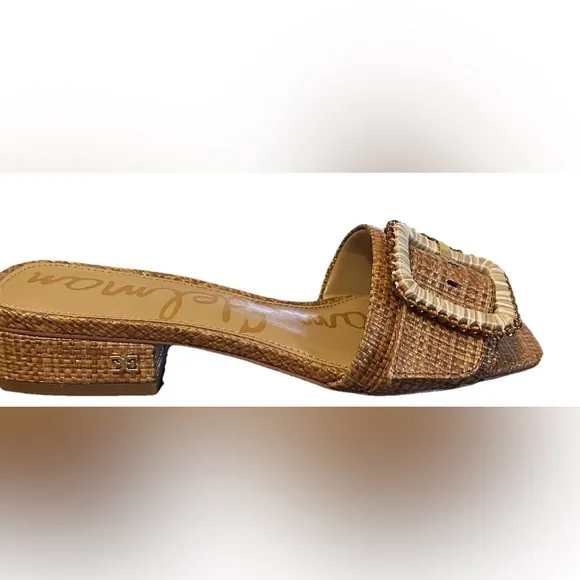 Sam Edelman Women's Tan Deacon Bead Sandals Size 5.5