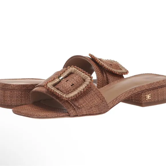 Sam Edelman Women's Tan Deacon Bead Sandals Size 5.5