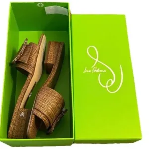 Sam Edelman Women's Tan Deacon Bead Sandals Size 5.5
