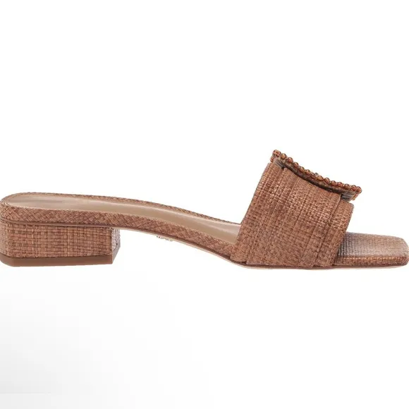 Sam Edelman Women's Tan Deacon Bead Sandals Size 5.5