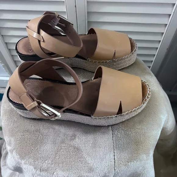 SARTO By Franco Sarto Tan Espadrille Shoes