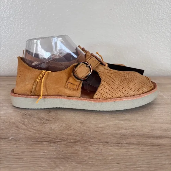 Satorisan Benirras Perforated Marnie Brown Suede Shoes Size 7, EUR 38