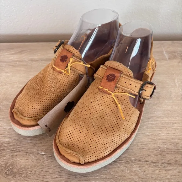 Satorisan Benirras Perforated Marnie Brown Suede Shoes Size 7, EUR 38