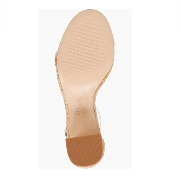 Schutz Cadey Lee Ankle Strap Ankle Strap Sandals Natural /  Leather  Women's 6.5