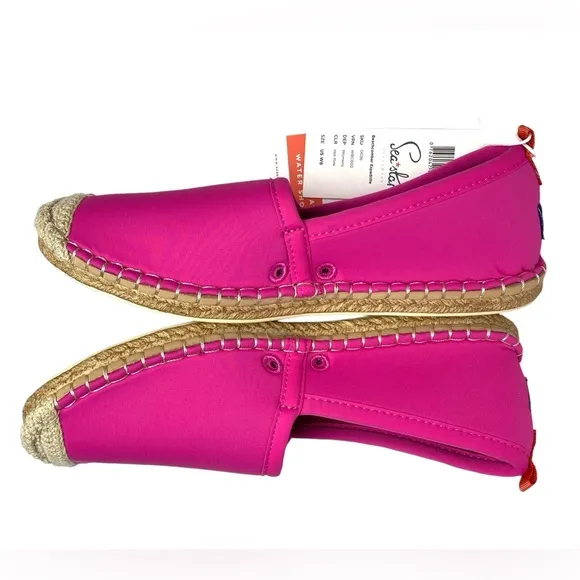 Sea Star Hot Pink Water Friendly Women’s Beachcomber Espadrilles Size W6