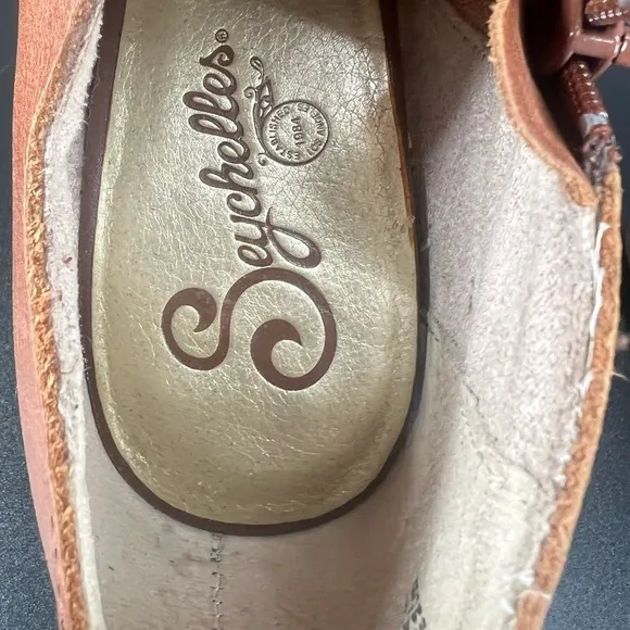 Seychelles Brown Hijinks Leather Ankle Bootie Whiskey Tassel Platform Loafer 8.5