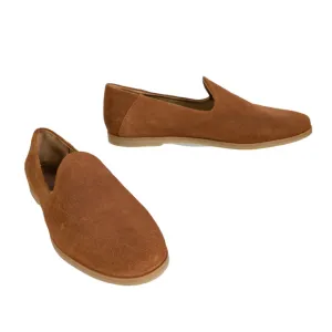 SEYCHELLES Brown Suede Leather Blend In Slip On Flats Round Toe Women's 7.5