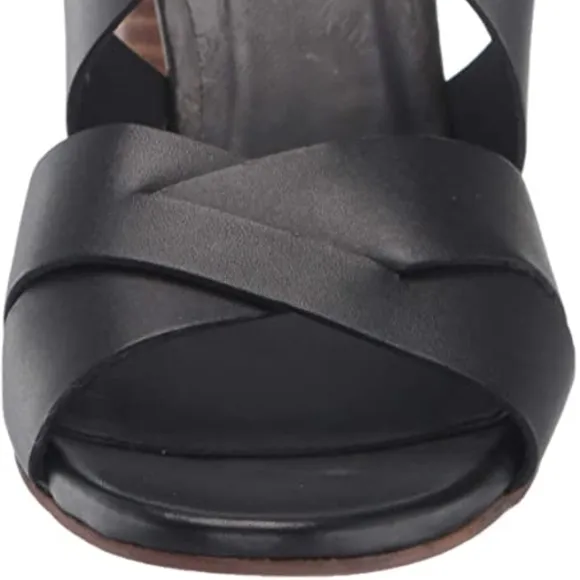 Seychelles Embellishment Black Mules Heels Sandals