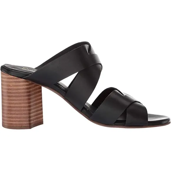 Seychelles Embellishment Black Mules Heels Sandals