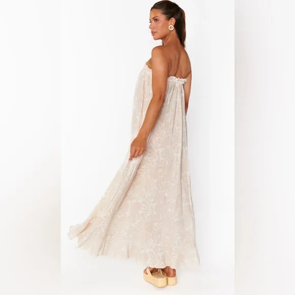 Show Me Your Mumu Around The World Maxi Dress Same Shells Gauze NWT Size M