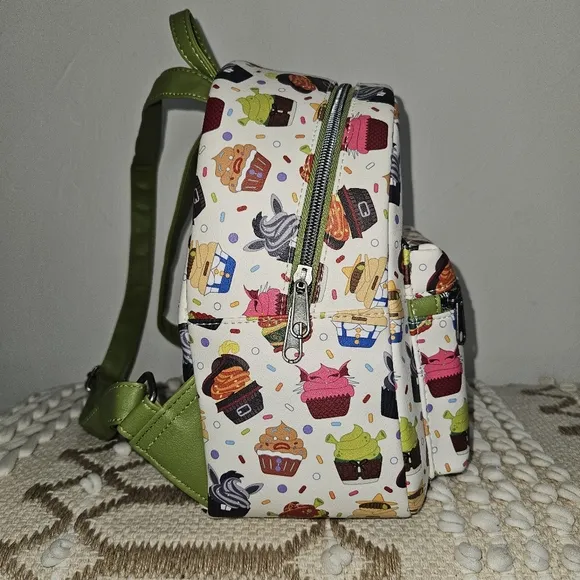 Shrek Loungefly Mini Backpack Cupcake Fiona Donkey Green White Fiona Donkey
