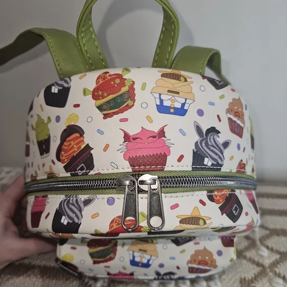 Shrek Loungefly Mini Backpack Cupcake Fiona Donkey Green White Fiona Donkey