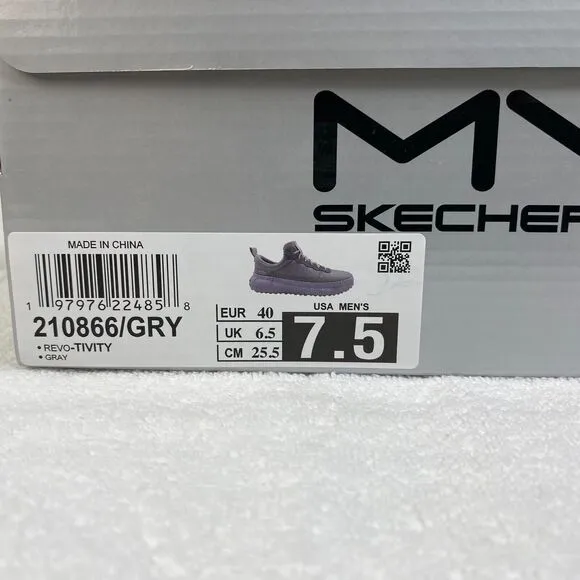 Skechers Mens Revo Tivity 210866 Sneakers Mens 7.5 Casual Clean Comfort Walking