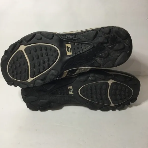 Skechers Men’s Urban Tread Angelino Casual Black Leather Sneakers Size 9 NWOB