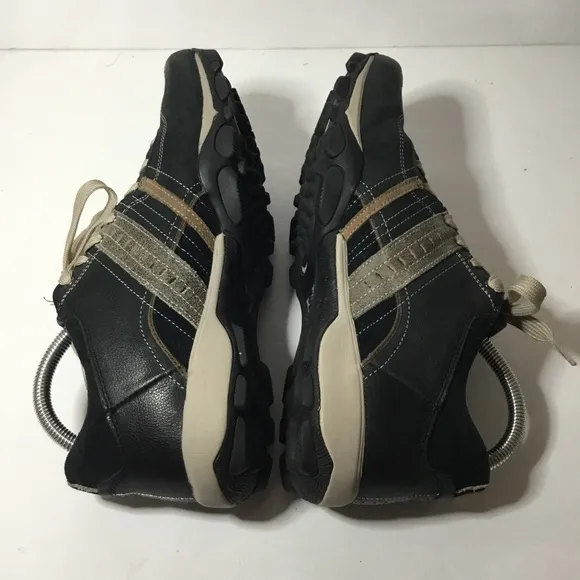 Skechers Men’s Urban Tread Angelino Casual Black Leather Sneakers Size 9 NWOB