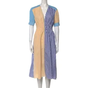 Solid &amp; Striped The Delilah Striped Cotton Midi Dress