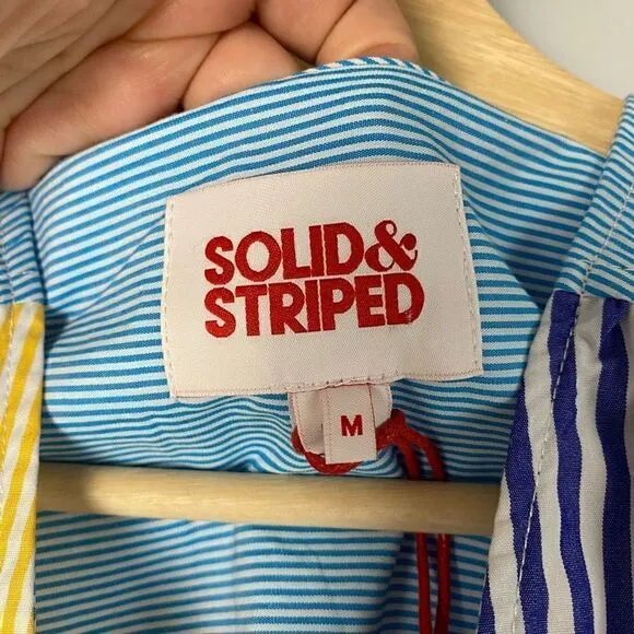Solid &amp; Striped The Delilah Striped Cotton Midi Dress