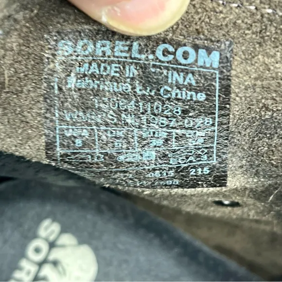 *Sorel | Brown Leather Joan of Arctic Wedge Boots Size 8