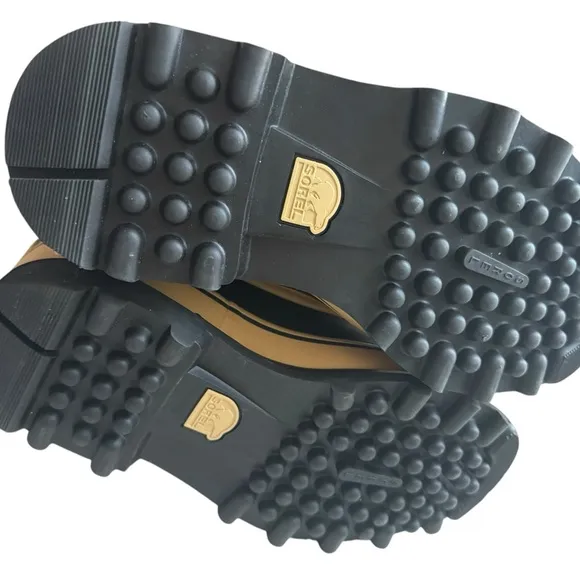SOREL Caribou fleece-trimmed nubuck and rubber snow boots