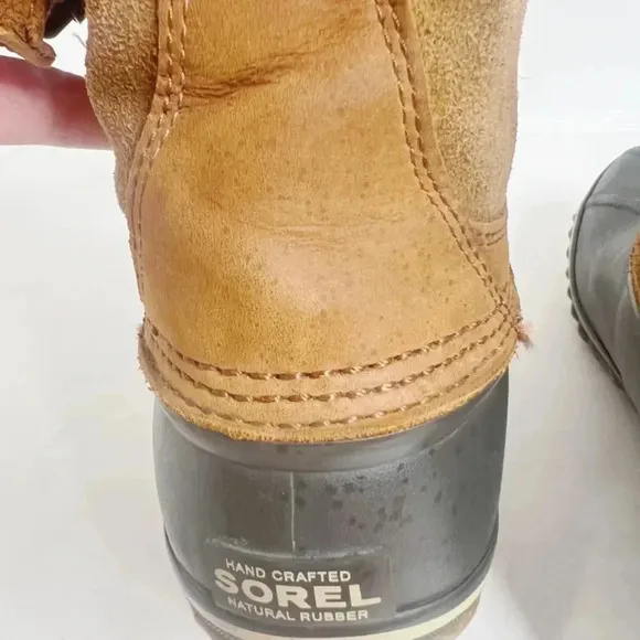 Sorel Fancy Lace II Boots in Elk Grizzly Bear Women's Snow Winter Boots Size 9