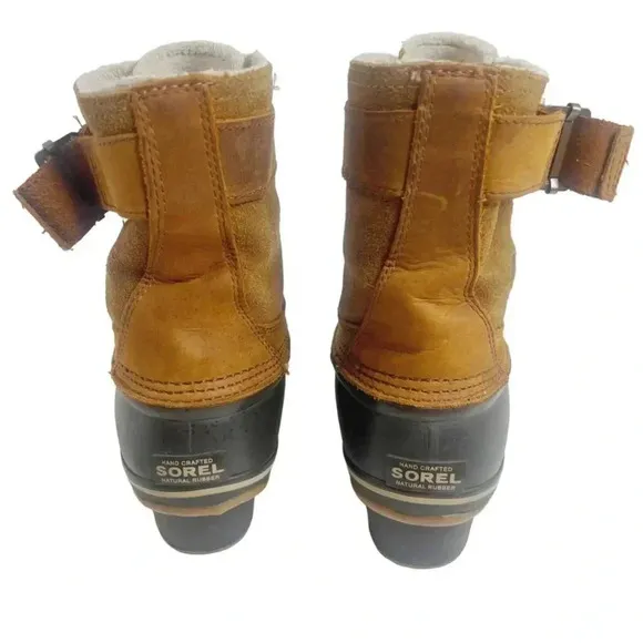 Sorel Fancy Lace II Boots in Elk Grizzly Bear Women's Snow Winter Boots Size 9