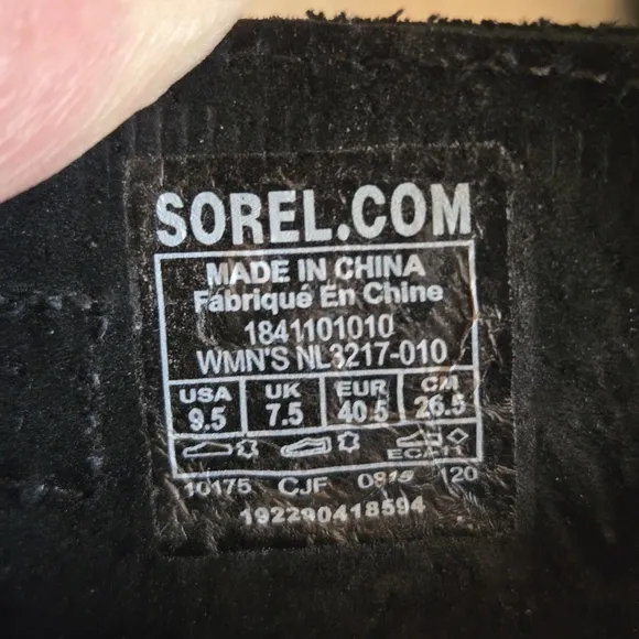 Sorel Joanie ll Ankke Strap Black Wedge Sandals