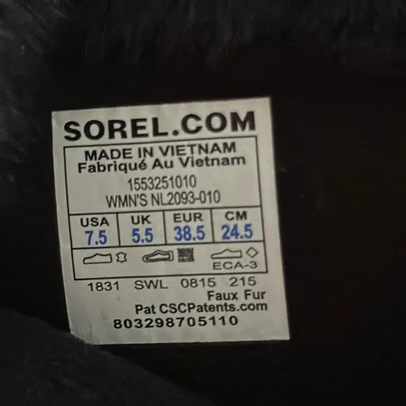 Sorel TIVOLI Suede Water Resistant Boots Size 7.5