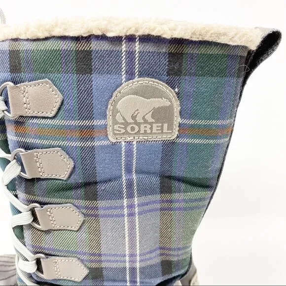 Sorel Womens Trivoli Tall Waterprood Fleece Lined Snow Boots Size 6.5