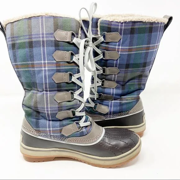 Sorel Womens Trivoli Tall Waterprood Fleece Lined Snow Boots Size 6.5
