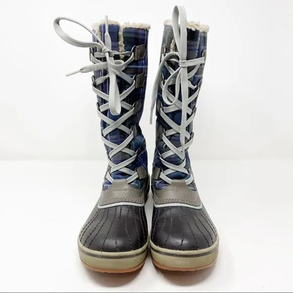 Sorel Womens Trivoli Tall Waterprood Fleece Lined Snow Boots Size 6.5