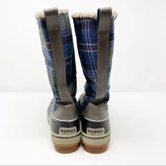 Sorel Womens Trivoli Tall Waterprood Fleece Lined Snow Boots Size 6.5