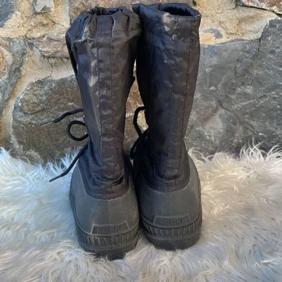 Sorel Youth/Kid’s 'Trooper' Winter/Snow Boots in Black Size 5