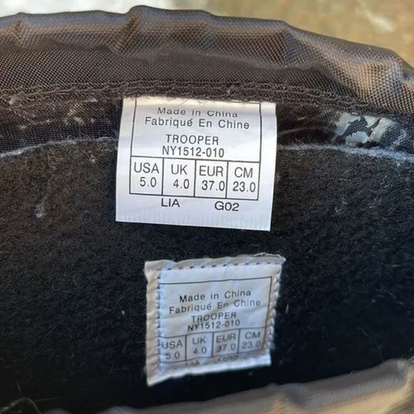 Sorel Youth/Kid’s 'Trooper' Winter/Snow Boots in Black Size 5