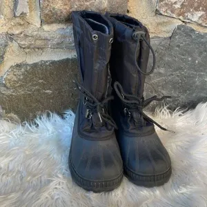 Sorel Youth/Kid’s 'Trooper' Winter/Snow Boots in Black Size 5