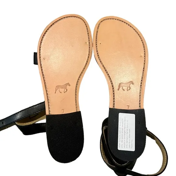 Southern Polished Birmingham Sandals in Black