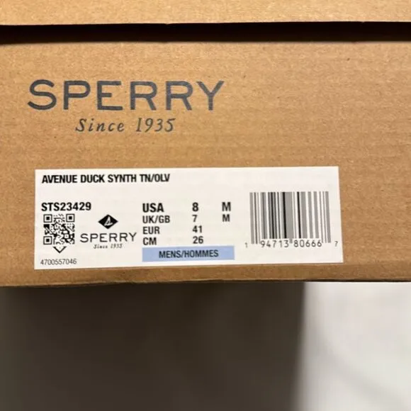 Sperry Duck Boots Mens 8 Brown Avenue