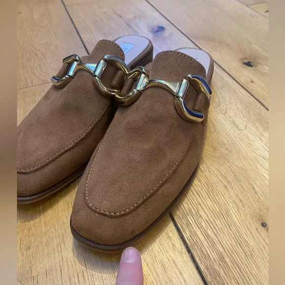 Steve Madden Faux Suede Slip on Loafers in Camel Tan