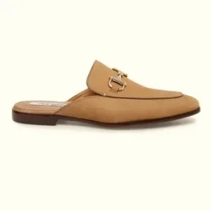 Steve Madden Faux Suede Slip on Loafers in Camel Tan