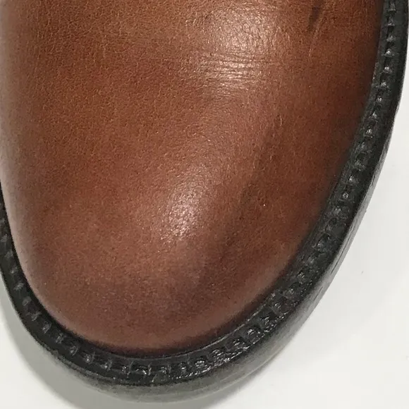 Steve Madden Haylyn Knee High Cognac Leather Riding Boots NWOT
