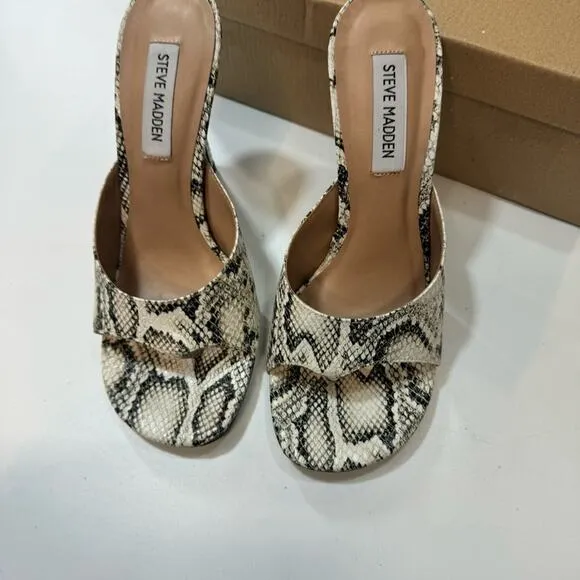 Steve Madden Karina Snake heels sandals 7,5