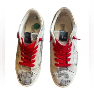 Steve Madden Women's Philosophy Sneakers animal print with suede accent