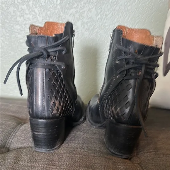 Steven by Freebird Dreamer Black Ankle Boots